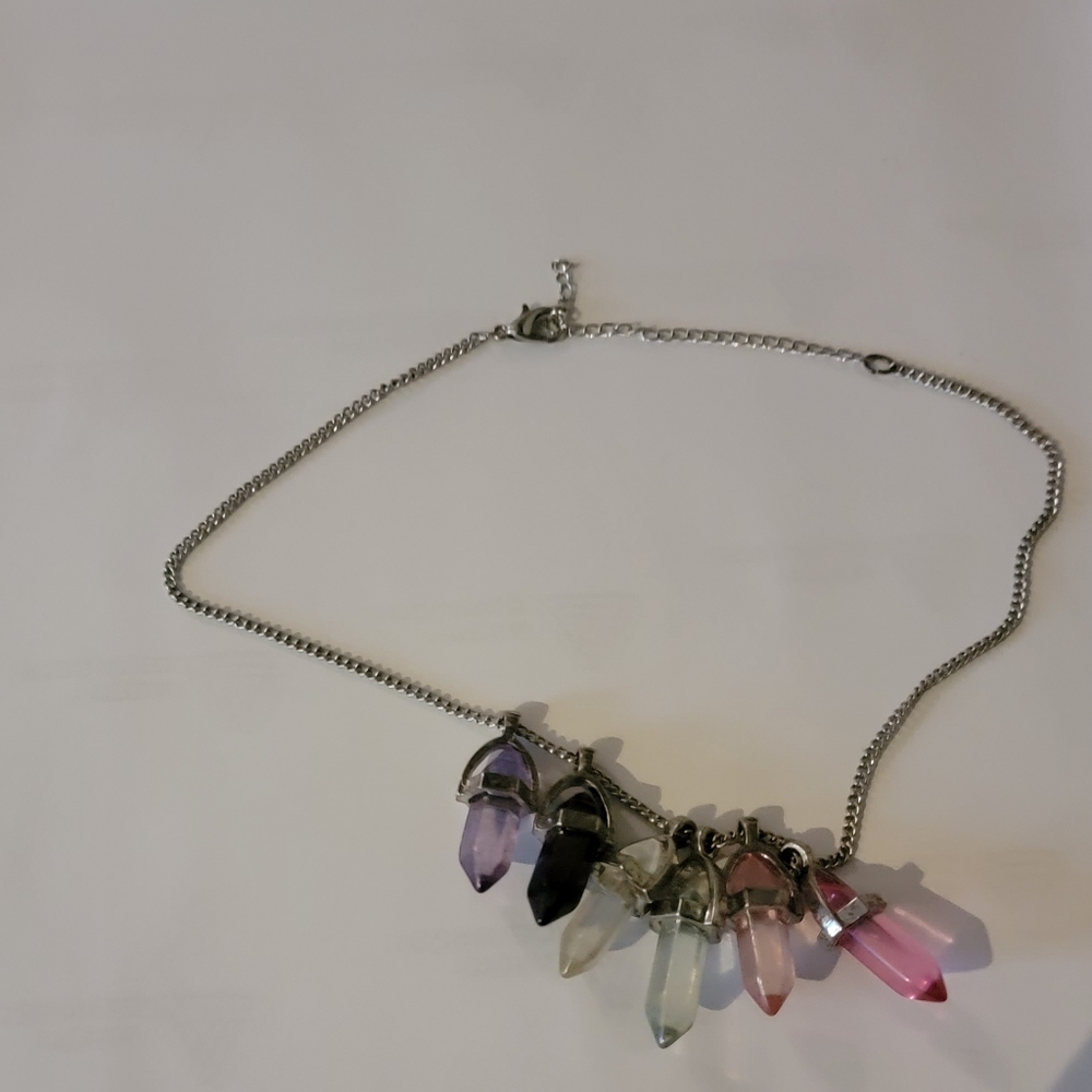 Fake crystal choker